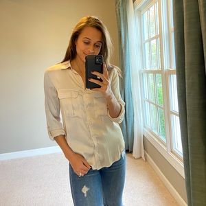 Champagne silk blouse